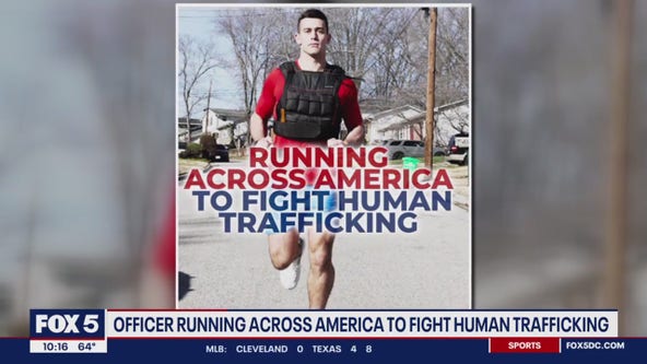 Capitol Police officer runs 3,100 miles across US to raise awareness on human trafficking