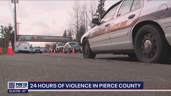 24 hours of violence in Pierce County