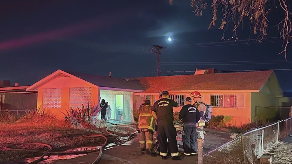 Suspected arson in Phoenix house fire