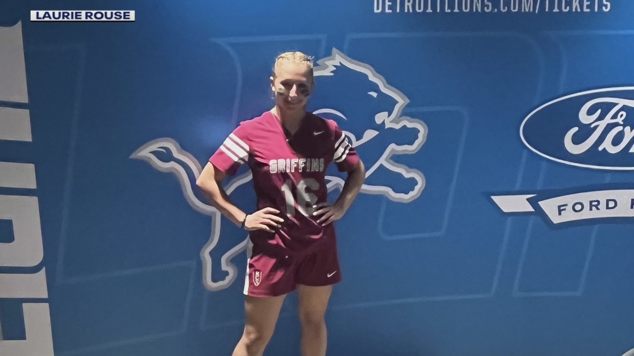 Rochester High School female flag football star gets to announce Lions 1st round pick