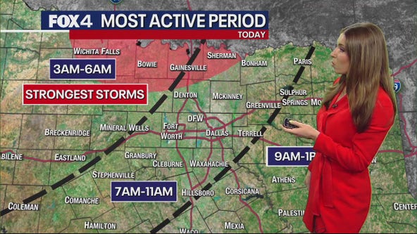 Dallas Weather: April 26 early morning forecast