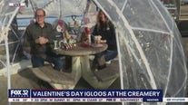 Have something sweet with your sweetheart in a Creamery igloo.