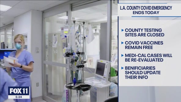 COVID emergency ends in LA County after 3 years