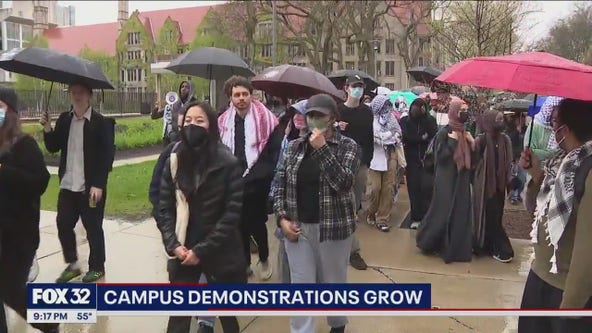 Campus demonstrations growing around the U.S. in support of Palestine