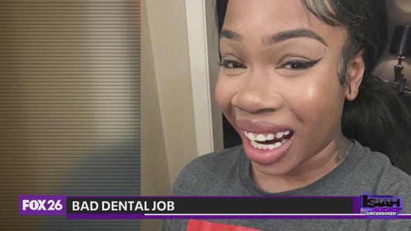 Woman travels from Louisiana to Texas to fix bad dental job