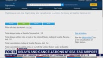 Delays and cancelations at Sea-Tac Airport