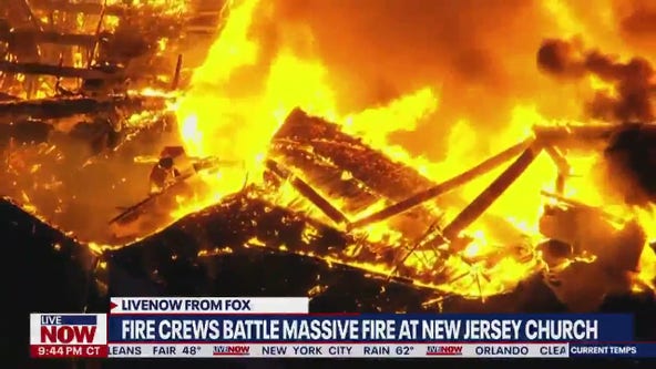 Five-alarm fire engulfs Fountain of Life church in New Jersey | LiveNOW from FOX
