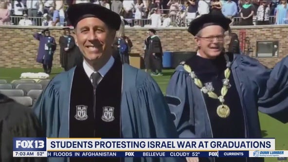 Students protesting Israel war at graduations across the U.S.