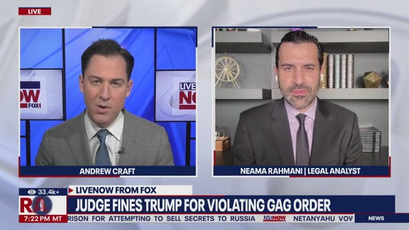 Judge fines Trump for violating gag order