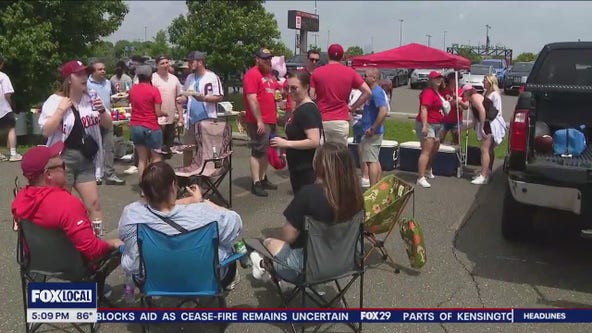 Phillies fans show their dedication even on a Wednesday afternoon
