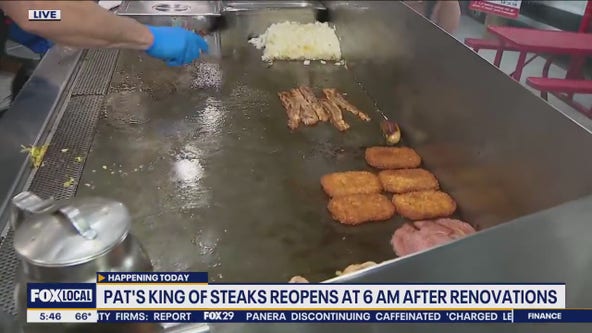 Pat's King of Steaks reopens with new menu items