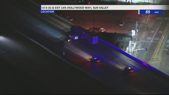 CHP chases alleged hit-and-run driver along 5 Freeway