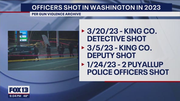 Four law enforcement officers shot in Washington this year
