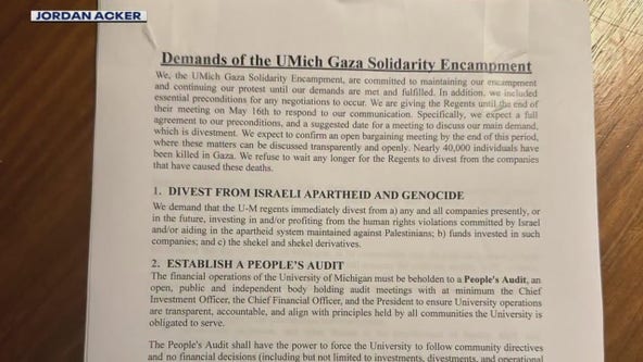 Protester posts list of demands to U-M Regent's home at 4 a.m.