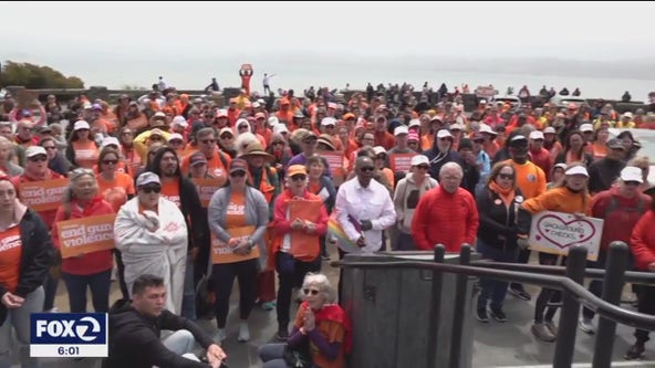 Protesters march across Bay Area bridge for National Gun Violence Awareness Day