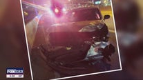 Flying car tire hits Dallas woman's car