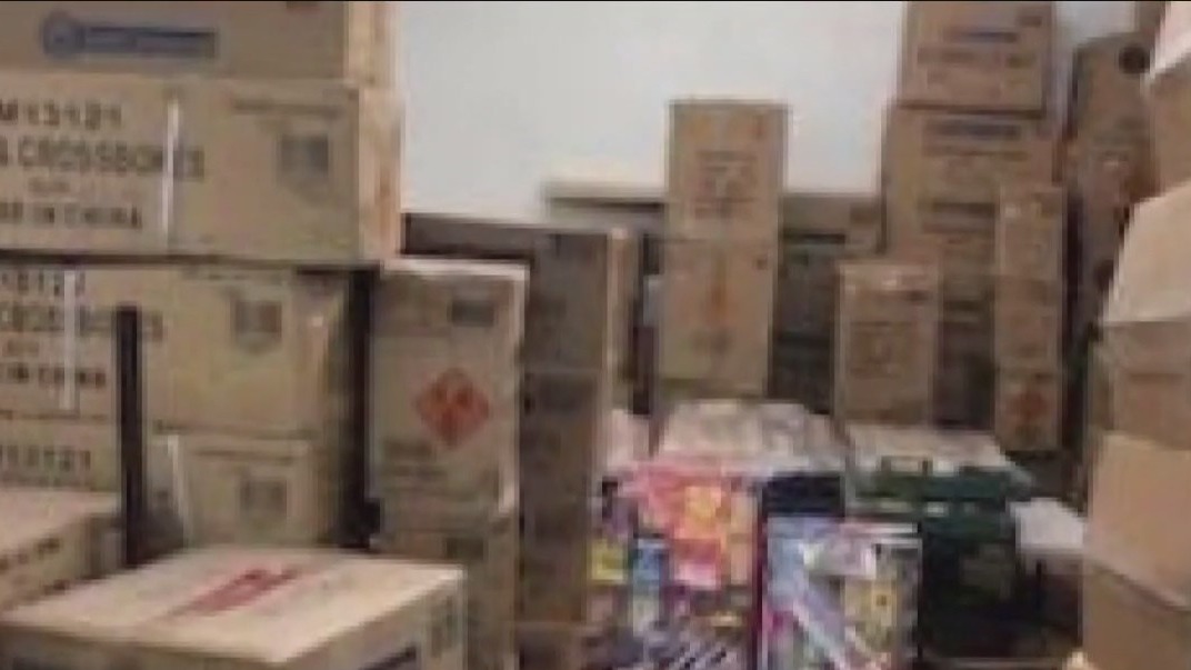 38,000 lbs. of illegal fireworks off streets