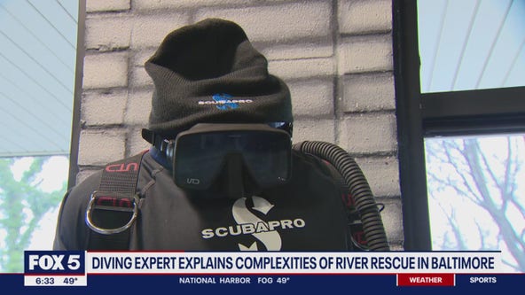 Diving expert explains complexities of Patapsco River rescue in Baltimore