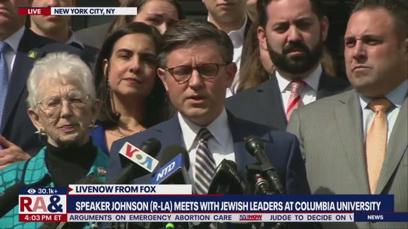 Speaker Johnson calls on Columbia president to resign