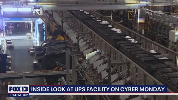 Inside look at UPS facility on Cyber Monday