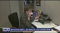 Washington health officials say flu cases are on the rise