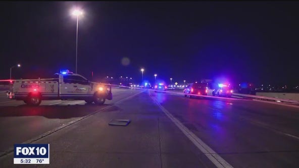 Man hit, killed by multiple vehicles on freeway