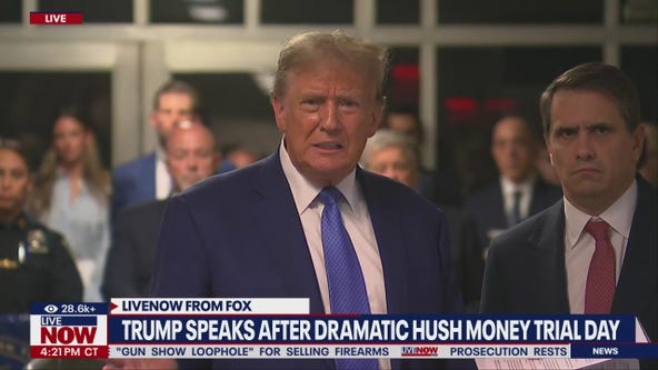 Trump speaks after hush money trial day 19