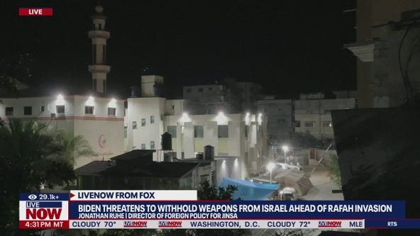 Biden threatens to withhold weapons to Israel