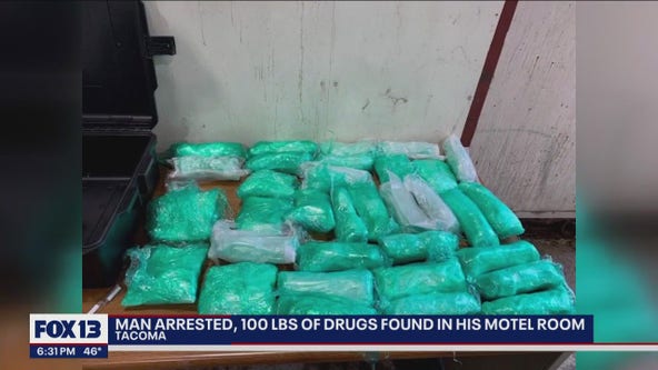 Roughly 100 pounds of drugs found in Tacoma motel room