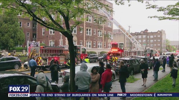 Dozens of residents displaced after fire at Terrace Apartments in West Philly