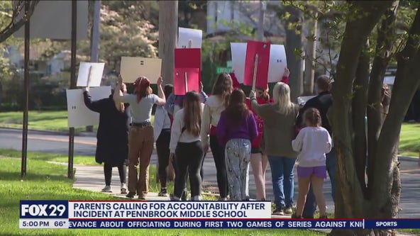 Pennbrook Middle School parents, students protest after student attacked