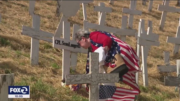 Memorial Day vigil for fallen soldiers at The Crosses of Lafayette
