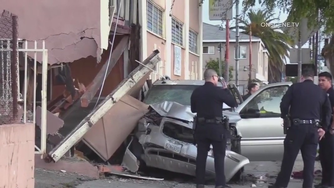 Driver dies after crashing into South LA church