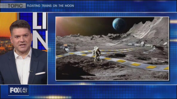 A train...on the moon...in this economy?