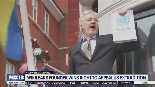 Wikileaks founder wins right to appeal US extradition