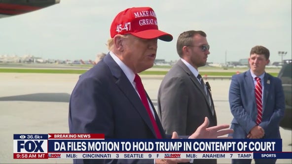 DA files motion to hold Trump in contempt of court