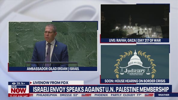 Israeli envoy against UN Palestine membership