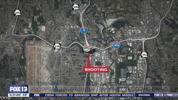 Troopers investigate drive-by shooting on I-5