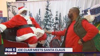 Joe Clair meets Santa Claus