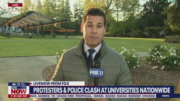 Protesters & police clash at universities
