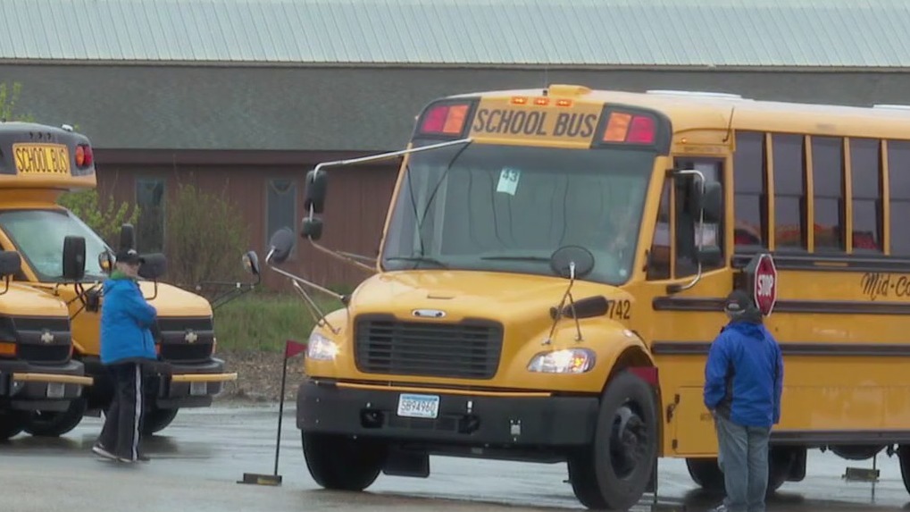 School bus 'Roadeo' in Farmington