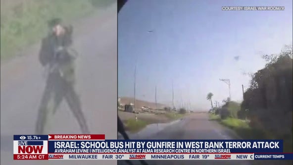Israeli school bus attack caught on video