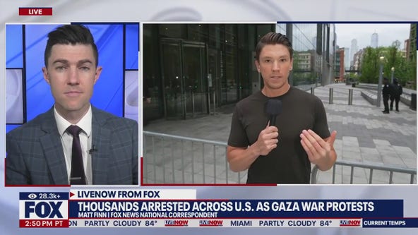 Gaza war protests hit Michigan, Virginia