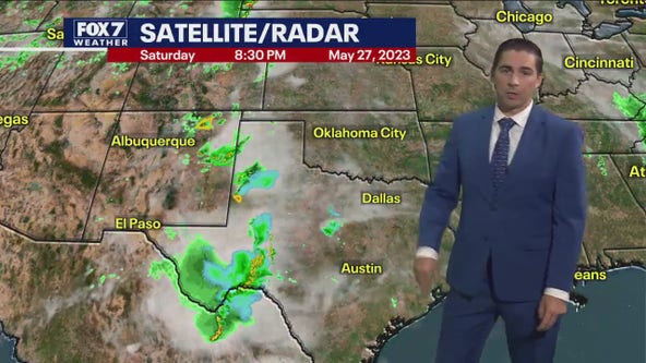 Austin weather: Chances for storms tomorrow and Memorial Day