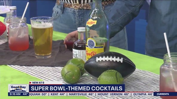 Super Bowl-themed cocktails from 'Simple Goodness Sisters'