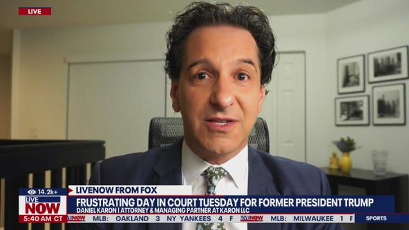 Frustrating day in court Tuesday for former President Donald Trump