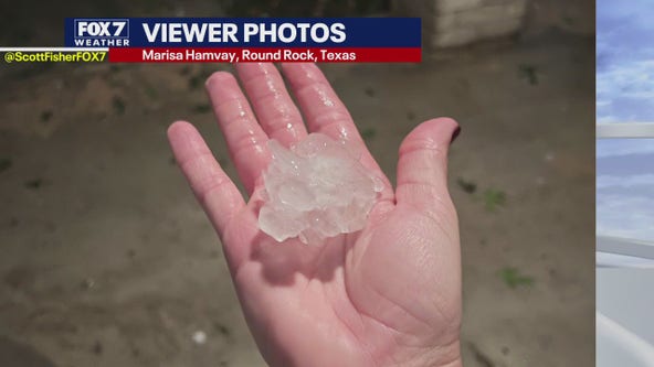 Austin weather: Golf-ball size hail in WilCo