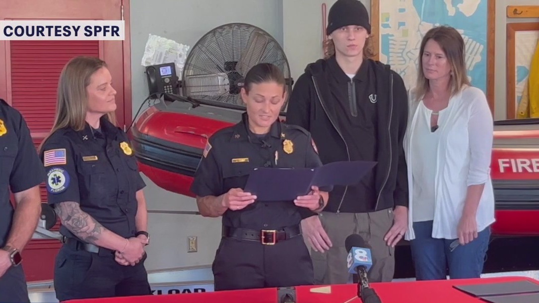 First responders honored for saving crash victim