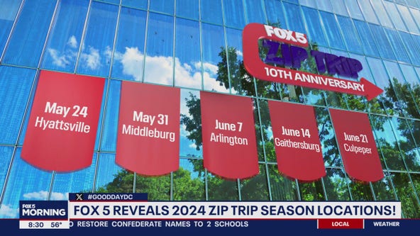 FOX 5 DC Summer 2024 Zip Trip Destinations Revealed!