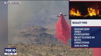 Bullet Fire burning in Tonto National Forest